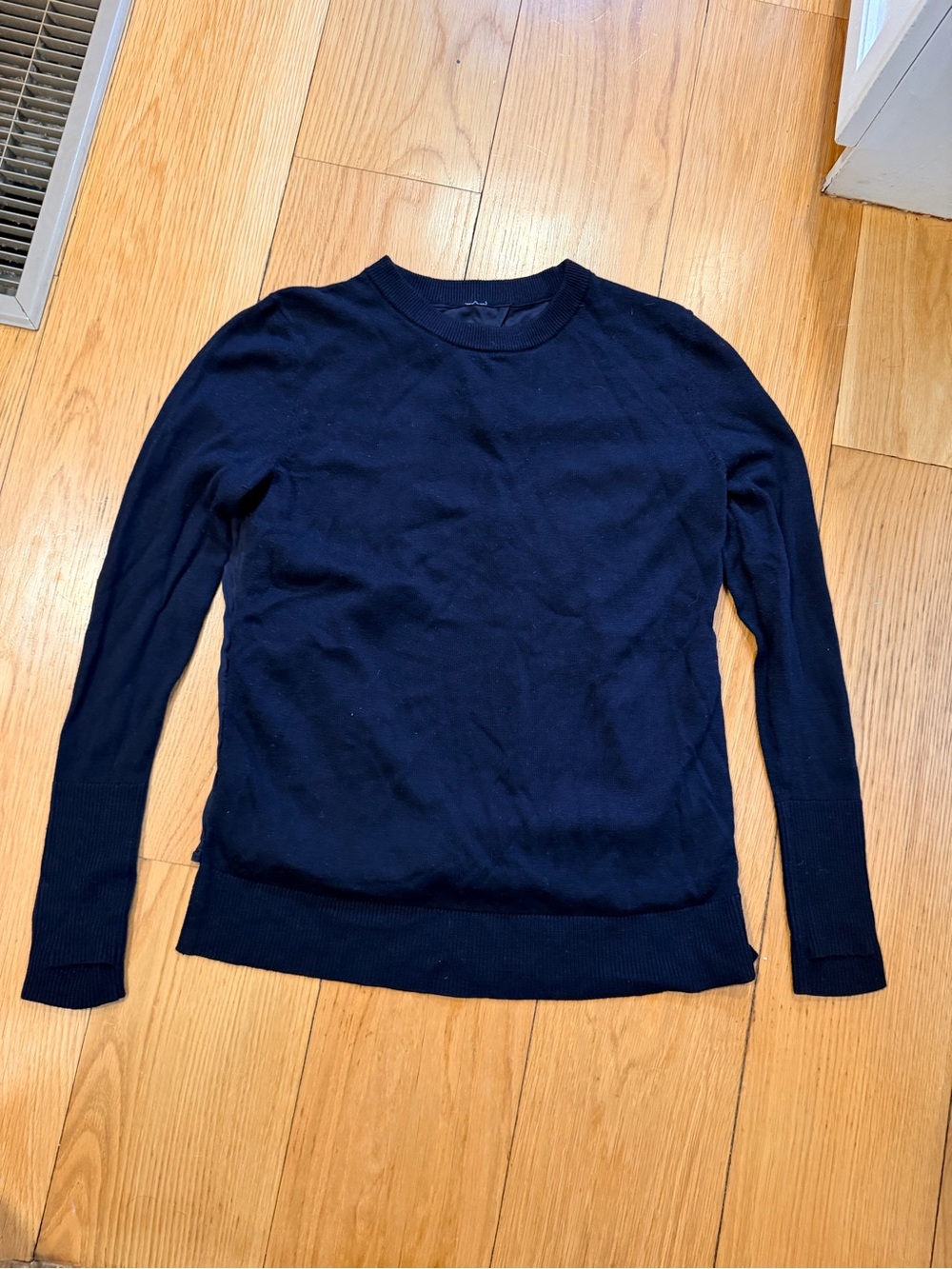 lululemon athletica Long Sleeve Crewneck open back sweater